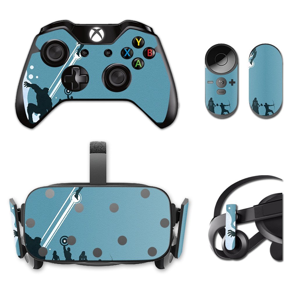 MightySkins Skin Compatible with Oculus Rift CV1 Super Squad | Protective, Durable, and Unique Vinyl Decal wrap Cover | Easy to Apply, Remove, and Change Styles | Made in The USA