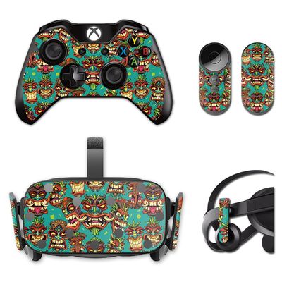 MightySkins Skin Compatible with Oculus Rift CV1 Crazy Tikis | Protective, Durable, and Unique Vinyl Decal wrap Cover | Easy to Apply, Remove, and Change Styles | Made in The USA