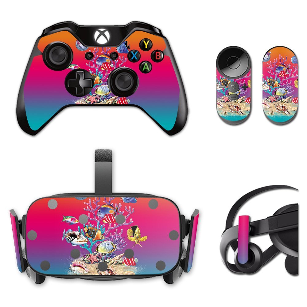 MightySkins Skin Compatible with Oculus Rift CV1 Coral Garden | Protective, Durable, and Unique Vinyl Decal wrap Cover | Easy to Apply, Remove, and Change Styles | Made in The USA