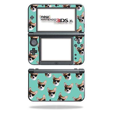 MightySkins Skin Compatible with Nintendo 3DS XL (2015) - Cool Corgi | Protective, Durable, and Unique Vinyl Decal wrap Cover | Easy to Apply, Remove, and Change Styles | Made in The USA