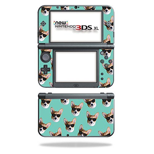 MightySkins Skin Compatible with Nintendo 3DS XL (2015) - Cool Corgi | Protective, Durable, and Unique Vinyl Decal wrap Cover | Easy to Apply, Remove, and Change Styles | Made in The USA