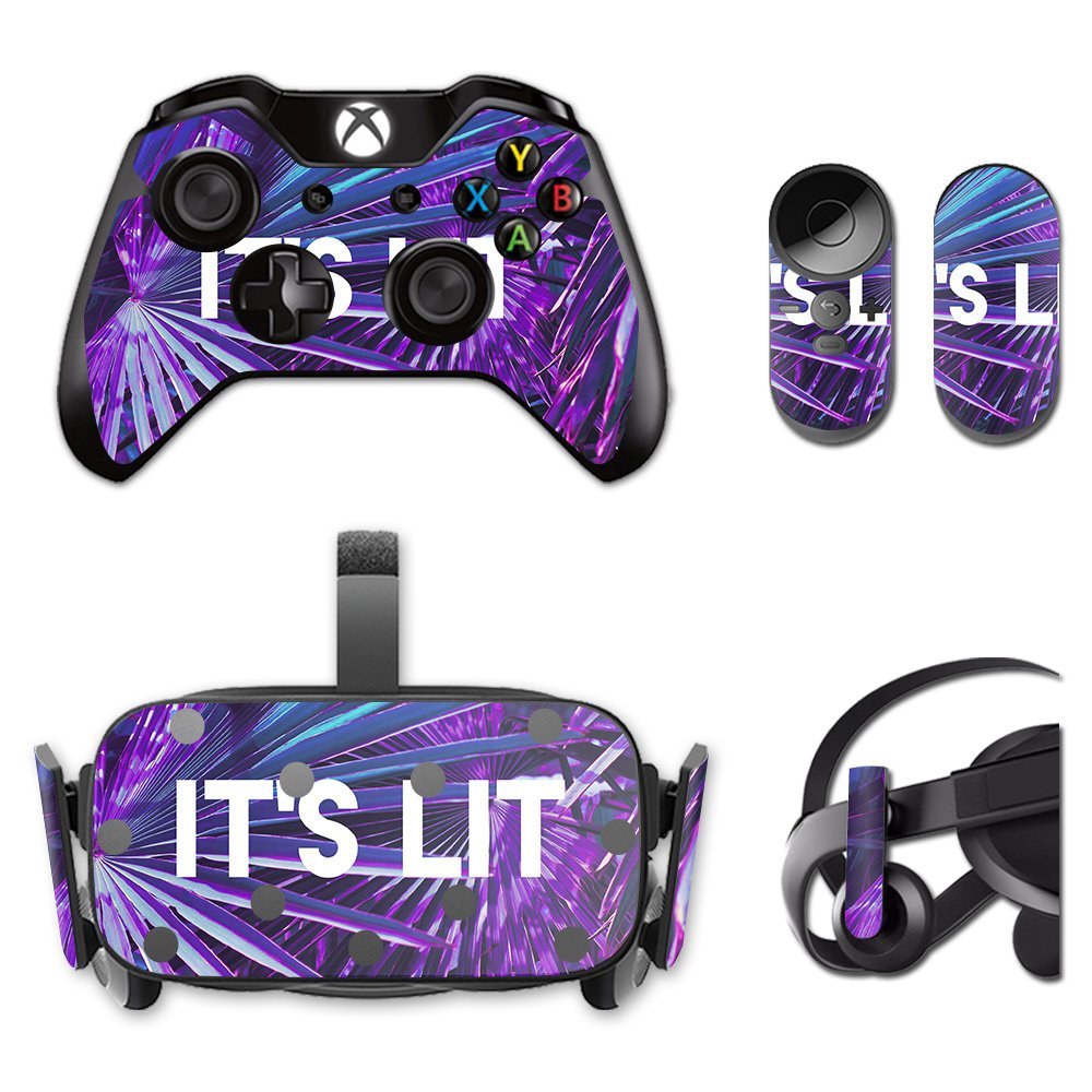 MightySkins Skin Compatible with Oculus Rift CV1 Its Lit | Protective, Durable, and Unique Vinyl Decal wrap Cover | Easy to Apply, Remove, and Change Styles | Made in The USA
