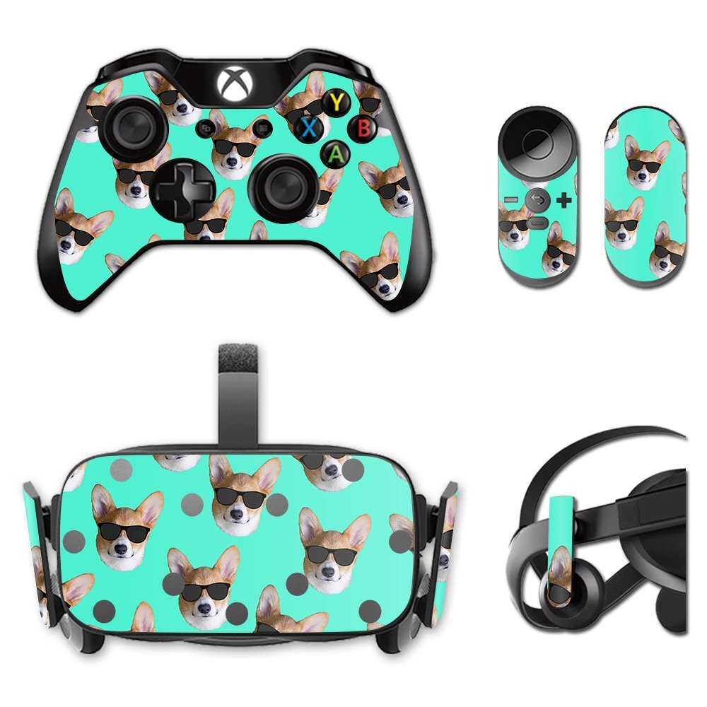 MightySkins Skin Compatible with Oculus Rift CV1 Cool Corgi | Protective, Durable, and Unique Vinyl Decal wrap Cover | Easy to Apply, Remove, and Change Styles | Made in The USA