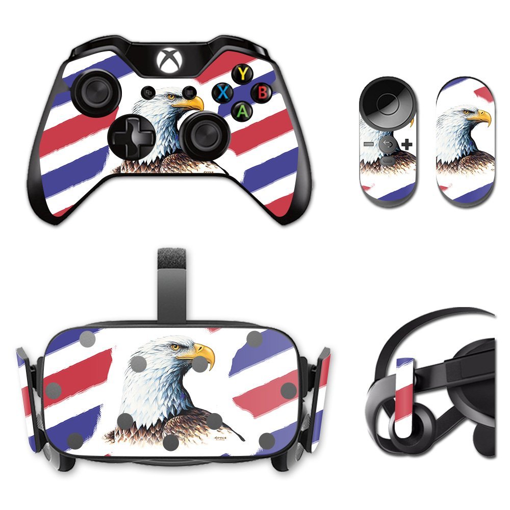 MightySkins Skin Compatible with Oculus Rift CV1 Eagle Head | Protective, Durable, and Unique Vinyl Decal wrap Cover | Easy to Apply, Remove, and Change Styles | Made in The USA
