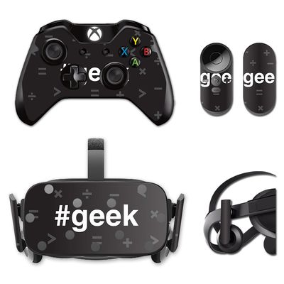 MightySkins Skin Compatible with Oculus Rift CV1 Geek | Protective, Durable, and Unique Vinyl Decal wrap Cover | Easy to Apply, Remove, and Change Styles | Made in The USA