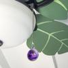 Purple Sunset Beach Palm Tree Hawaii Paradise Ceiling Fan and Light Pull view 3
