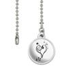GRAPHICS & MORE Treble Bass Clef Heart Music Black White Ceiling Fan and Light Pull Chain view 2