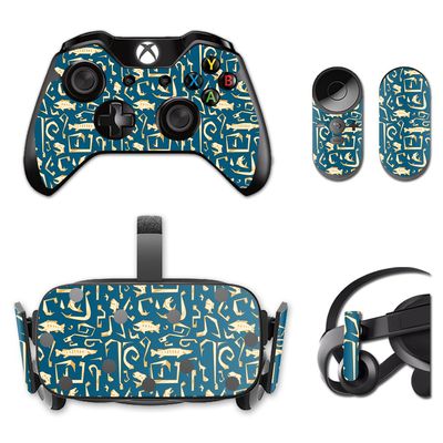 MightySkins Skin Compatible with Oculus Rift CV1 Deco Fish | Protective, Durable, and Unique Vinyl Decal wrap Cover | Easy to Apply, Remove, and Change Styles | Made in The USA