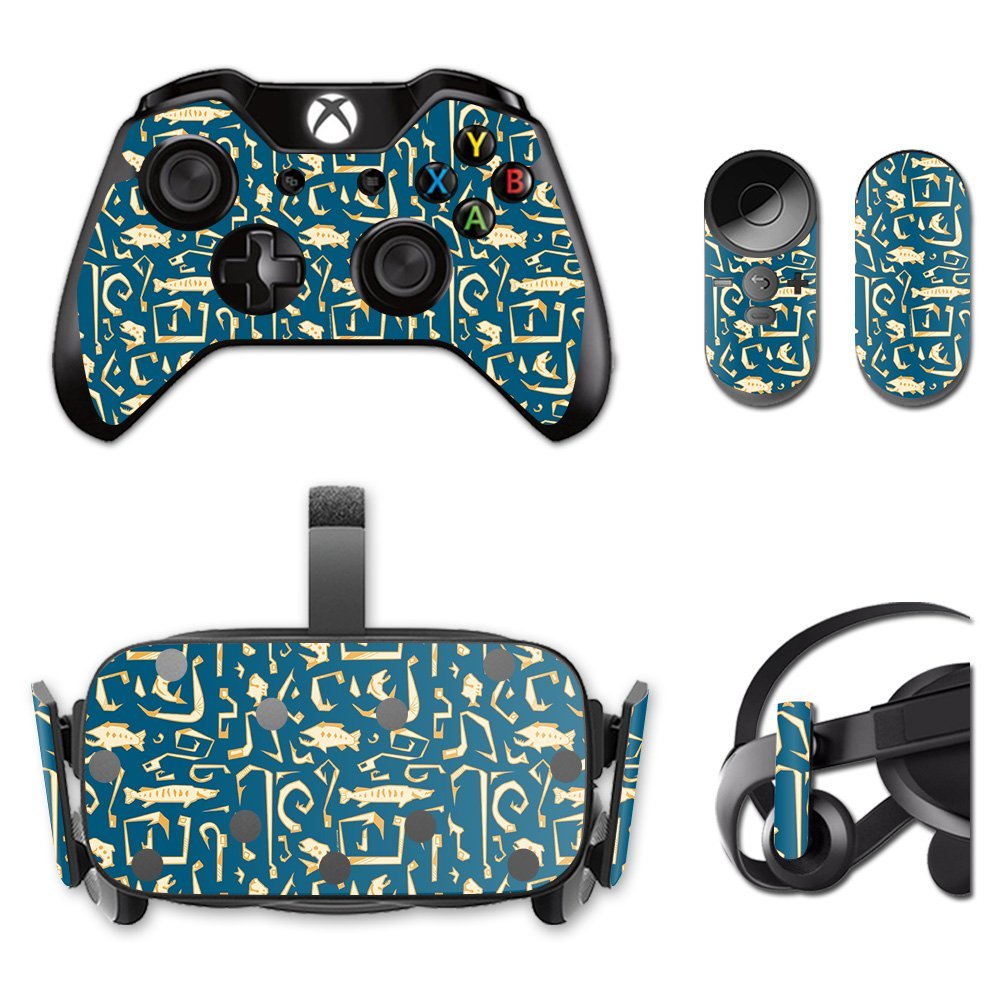 MightySkins Skin Compatible with Oculus Rift CV1 Deco Fish | Protective, Durable, and Unique Vinyl Decal wrap Cover | Easy to Apply, Remove, and Change Styles | Made in The USA