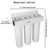 Home Master Whole House Three Stage Water Filtration System with Fine Sediment, Iron and Carbon, Blue view 2