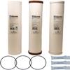 Home Master Whole House Three Stage Water Filtration System with Fine Sediment, Iron and Carbon, Blue view 3
