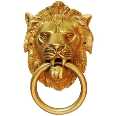 Door Knocker- Unique Door Dcor Yellow Finish