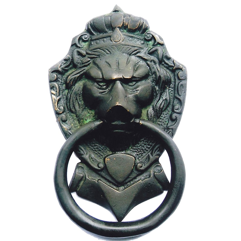 Aakrati Knocker of Lion Face - Metal Antique Finish Door Hardware Fitting Great Front Door Knocker for All Door - idea for Gift