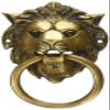 Aakrati Lion Face Door Knocker Brown view 1