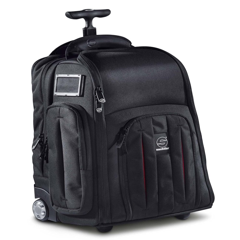 Sachtler, Camera Rollpak, Camera Backpack, Camera Case with Built-in Wheels, for DSLR, Reflex and Mirrorless Camera, Camera Accessories, Hard Case with Foam for Travel Photography, 54x36x32,5 cm