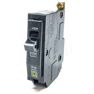 Square D QOB120 Bolt On Circuit Breaker, 20A, 1 Pole, Qob