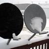 Dish Cover for Round or Elliptical Dish - USA Flag on Black - The Dish Hoodie view 4