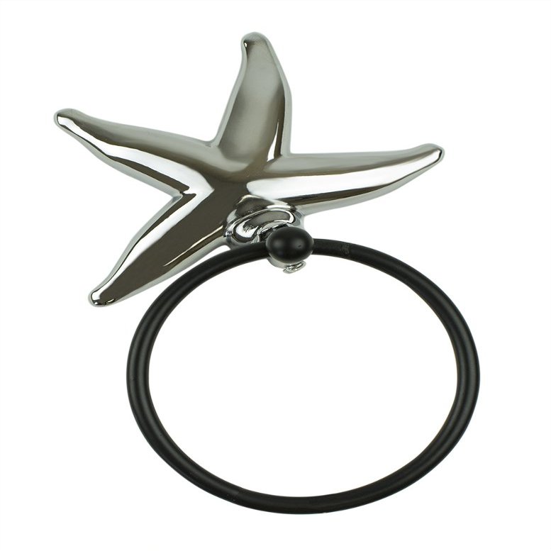 DB Direct Imports Coastal Starfish Bathroom Decor, Towel Ring Holder