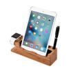 MOOZO Bamboo Wood Desktop Charging Dock Station Charger Holder Cradle Stand Compatible iPhone 16 15 14 13 12 11 Pro Max Apple Watch 2 3 4 / iWatch Samsung Galaxy S8 S7 S6 Edge Plus LG HTC Smartphones view 2