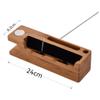 MOOZO Bamboo Wood Desktop Charging Dock Station Charger Holder Cradle Stand Compatible iPhone 16 15 14 13 12 11 Pro Max Apple Watch 2 3 4 / iWatch Samsung Galaxy S8 S7 S6 Edge Plus LG HTC Smartphones view 4