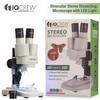 AmScope Kids SE100-ZZ-LED 20X-50X Cordless Student Stereo Microscope + LED Light view 2