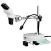 AmScope SE400-Z Professional Binocular Stereo Microscope, WF10x and WF20x Eyepieces, 10X and 20X Magnification, 1X Objective, LED Lighting, Boom-Arm Stand, 110V-120V view 1