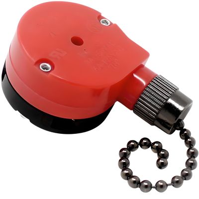 ZE-208S ZH E89885 3 Speed 4 Wire Pull Chain Ceiling Fan Switch Replacement Repair Kit 3 Way 4 Position Rotary Motor Controller 3A 250VAC 6A 125VAC For Ceiling Fans & Applicances Black Nickel