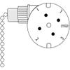 ZE-208S ZH E89885 3 Speed 4 Wire Pull Chain Ceiling Fan Switch Replacement Repair Kit 3 Way 4 Position Rotary Motor Controller 3A 250VAC 6A 125VAC For Ceiling Fans & Applicances Black Nickel view 3
