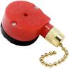 ZE-208S ZH E89885 3 Speed 4 Wire Pull Chain Ceiling Fan Switch Replacement Repair Kit 3 Way 4 Position Rotary Motor Controller 3A 250VAC 6A 125VAC for Ceiling Fans, Floor Fans & Applicances - Brass view 1