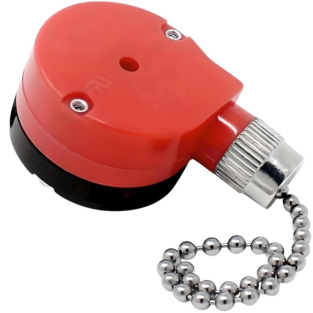 ZE-208S ZH E89885 3 Speed 4 Wire Pull Chain Ceiling Fan Switch Replacement Repair Kit 3 Way 4 Position Rotary Motor Controller 3A 250VAC 6A 125VAC for Ceiling Fans, Floor Fans & Applicances - Nickel