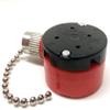 ZE-208S ZH E89885 3 Speed 4 Wire Pull Chain Ceiling Fan Switch Replacement Repair Kit 3 Way 4 Position Rotary Motor Controller 3A 250VAC 6A 125VAC for Ceiling Fans, Floor Fans & Applicances - Nickel view 2