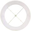 Imperial Shade Creme Classic Large Drum Lamp Shade 14" Top x 16" Bottom x 12" High (Spider) Replacement with Harp and Finial view 3