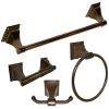 eBuilderDirect Target Oil Rubbed Bronze Bathroom Accessories 4 Pieces with 24" Towel Bar 1201 view 1
