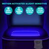 AUSAYE 2Pack Toilet Night Light, 16 Color Changing Motion Sensor Toilet Light Lamp,Fun Bathroom Toilet Bowl Nightlight,LED Stocking Stuffers for Kids Him Her Men Mom Father view 3