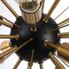 Decomust 40 Inch Italian Starburst Sprigny Chandelier Gold Brass Finish Orb Sputnik Crystal Pendant Lamp view 2