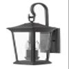 Hinkley Bromley Medium LED Wall Mount Lantern, Museum Black, 120V, Add Security to Porches, Patios, Exterior Spaces with Durable LED Outdoor Lighting, Includes 2-5w Cand. LED Lamps, 2364MB-LL view 1