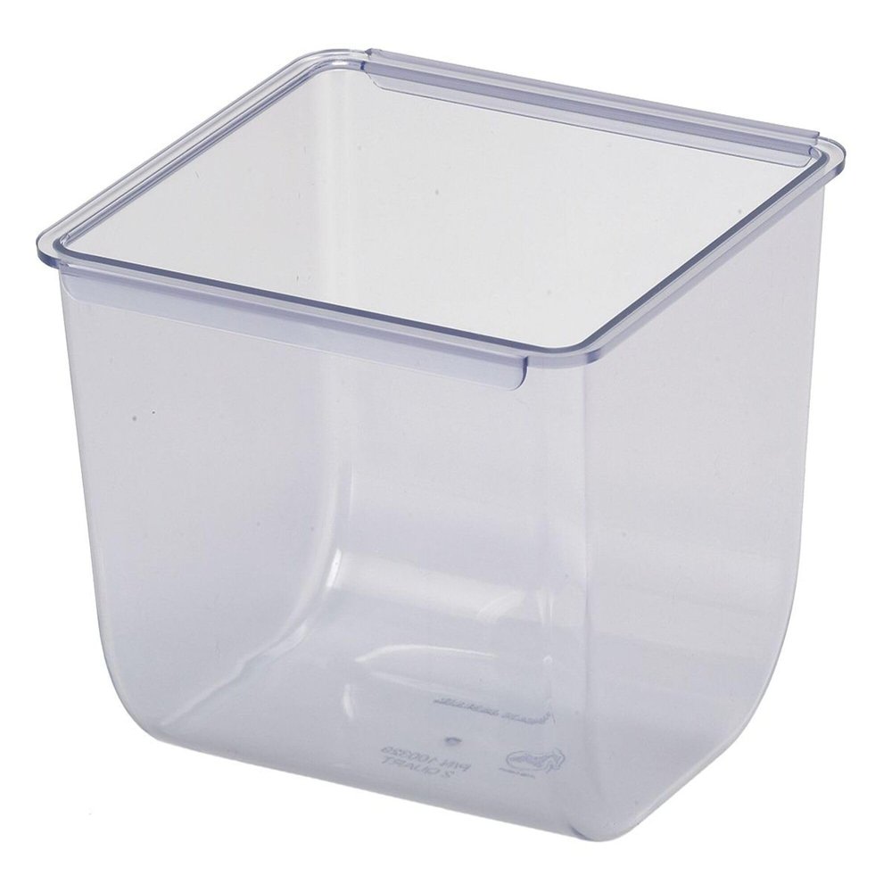 San Jamar Standard Tray Replacement for Dome Garnish Center, Container for Condiment or Garnish in Commercial Kitchen, 1 Qt Capacity, 1 Count, Black