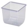 San Jamar Standard Tray Replacement for Dome Garnish Center, Container for Condiment or Garnish in Commercial Kitchen, 1 Qt Capacity, 1 Count, Black view 1