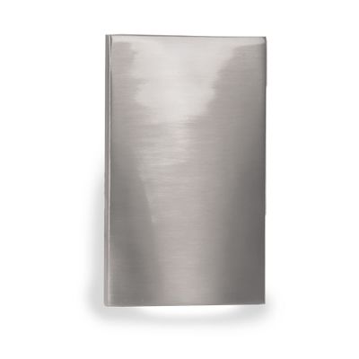 WAC Landscape Lighting, LEDme 120V LED Vertical Scoop Indoor and Outdoor Step and Wall Light 3000K Built-in LED in Brushed Nickel