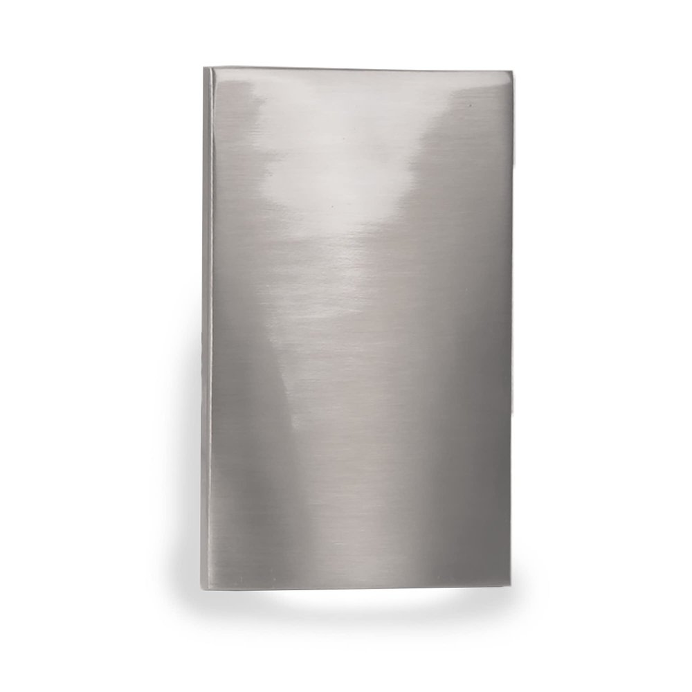WAC Landscape Lighting, LEDme 120V LED Vertical Scoop Indoor and Outdoor Step and Wall Light 3000K Built-in LED in Brushed Nickel