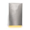 WAC Landscape Lighting, LEDme 120V LED Vertical Scoop Indoor and Outdoor Step and Wall Light 3000K Built-in LED in Brushed Nickel view 2
