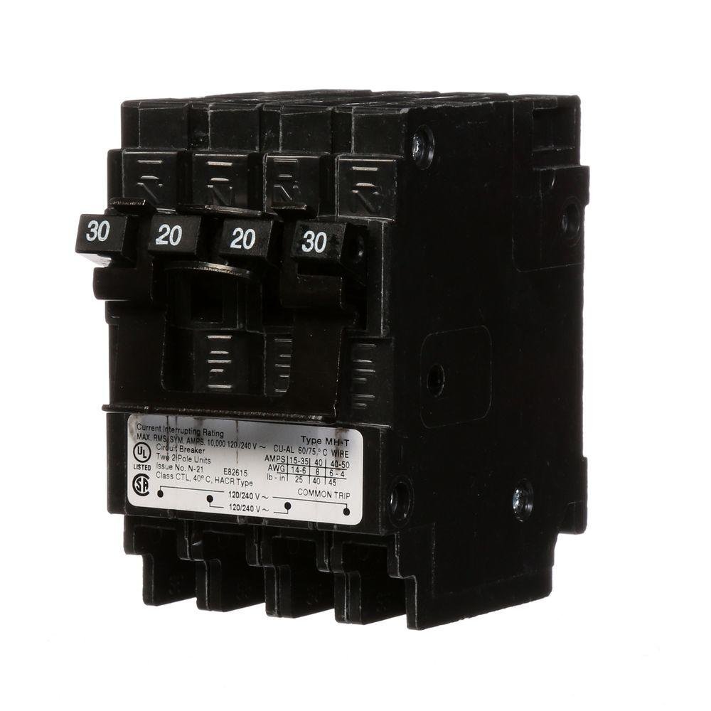 Murray MP220230CT2 One 20-Amp Double Pole One 30-Amp Double Pole Circuit Breaker