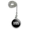 GRAPHICS & MORE Game Over Gamer Pixel Font Geek Ceiling Fan and Light Pull Chain view 1