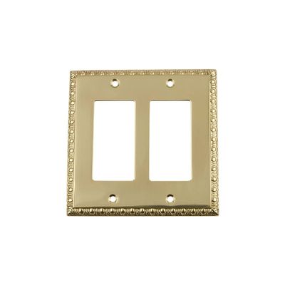 Nostalgic Warehouse Egg & Dart Deco Electrical Outlet Switch Plate Cover