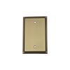 Nostalgic Warehouse Rope Switch Plate with Blank Cover in Antique Brass view 1