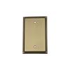 Nostalgic Warehouse Rope Switch Plate with Blank Cover in Antique Brass view 2