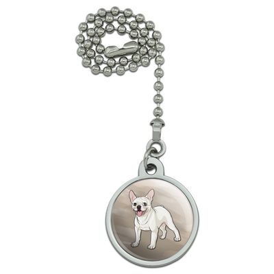 GRAPHICS & MORE French Bulldog Smiling Pet Dog Ceiling Fan and Light Pull Chain