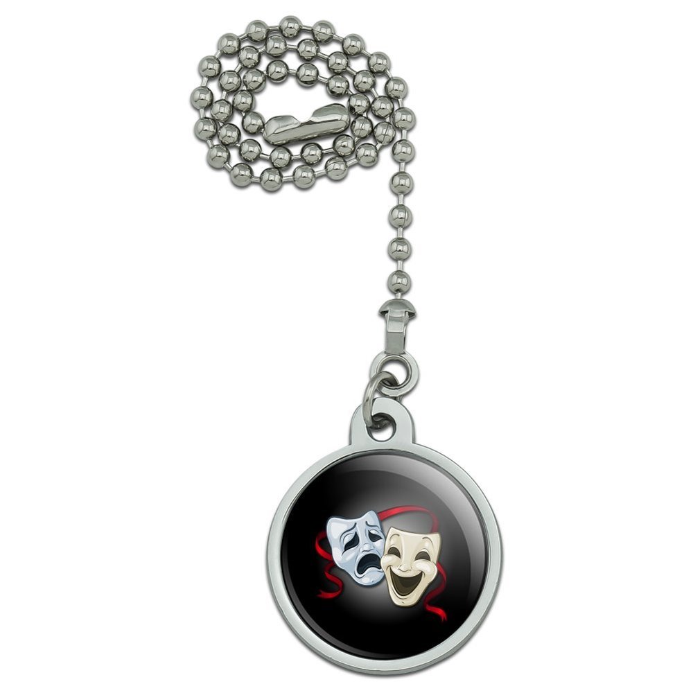 GRAPHICS & MORE Drama Comedy Tragedy Masks Theater Ceiling Fan and Light Pull Chain