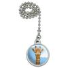 GRAPHICS & MORE Cute Giraffe and Sky Zoo Animal Safari Ceiling Fan and Light Pull Chain view 1