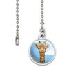 GRAPHICS & MORE Cute Giraffe and Sky Zoo Animal Safari Ceiling Fan and Light Pull Chain view 2